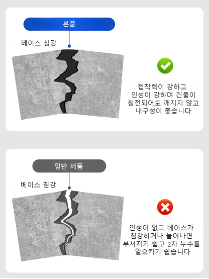 [10초 속건] 지붕 바닥 균열 복원 보수제