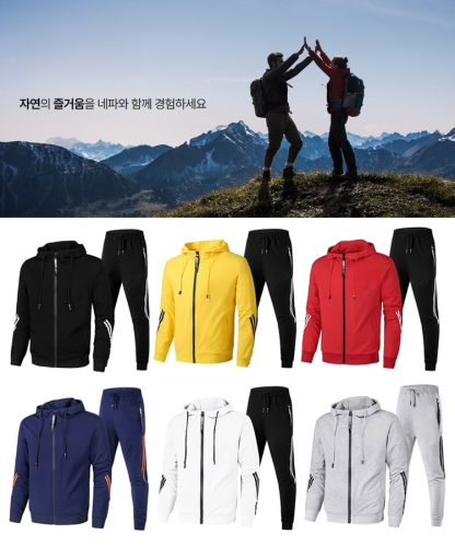 가벼운 통기성 러닝 운동복 세트