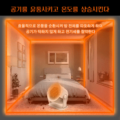 【공식 정품】가정용 팬 히터