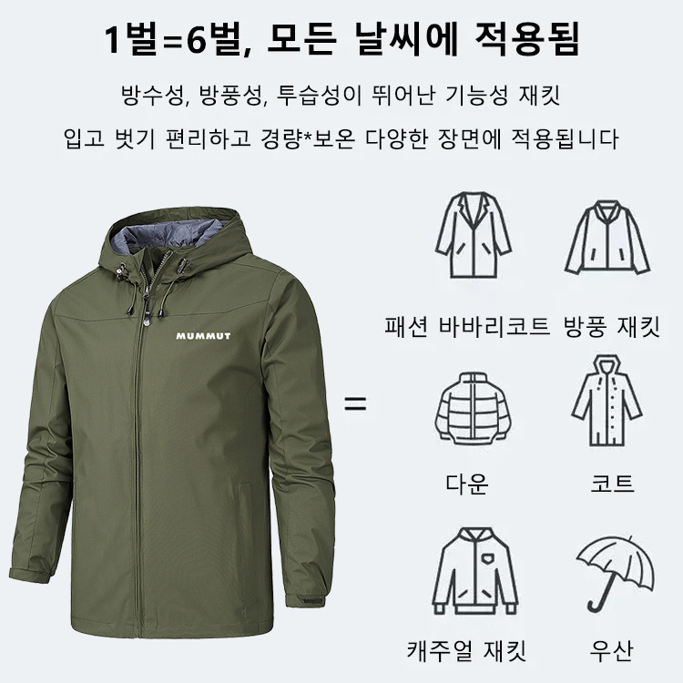 가을 겨울 3IN1 방한 보온 윈드 재킷