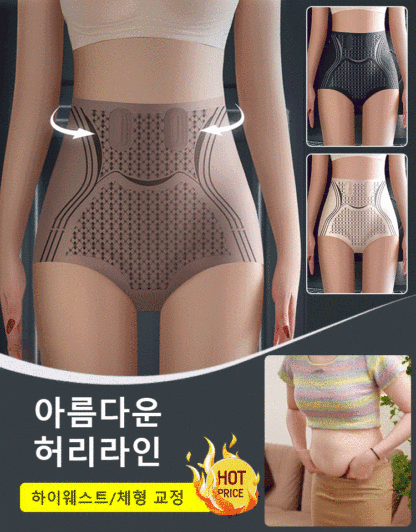 여성용 테크 하이웨스트 힙업 리퀴드 거들 팬츠