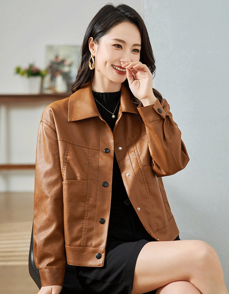 클래식 가죽 재킷