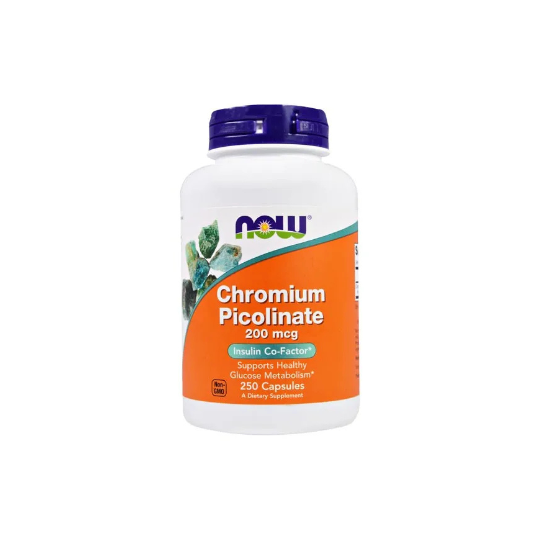 Now Food Chromium Picolinate 250 Veg Capsules