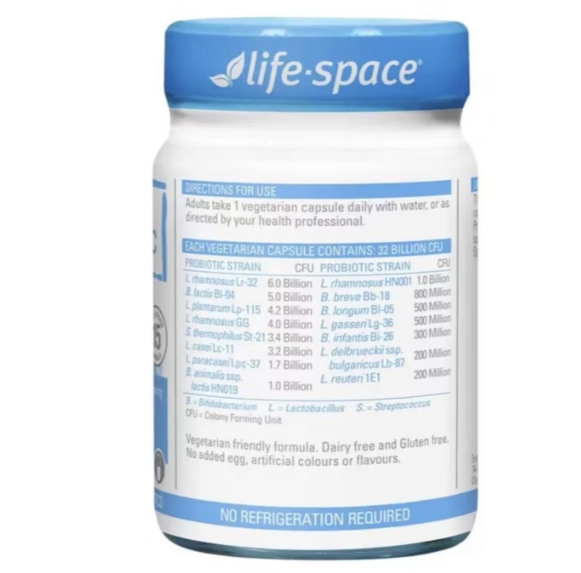 Life-Space Broad Spectrum Probiotic 32 Billion CFU – 40 Hard Capsules