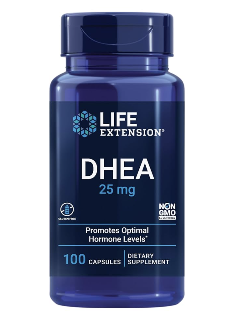 Life Extension DHEA (Dehydroepiandrosterone) – 25 mg – 100 Capsules