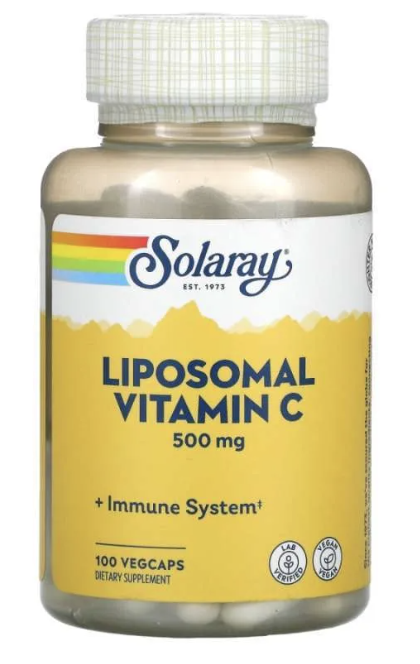 SOLARAY Liposomal Vitamin C 500mg – 100 VegCaps