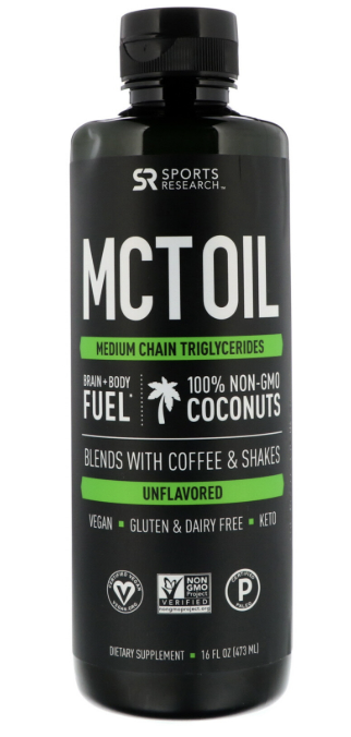 Sports Research MCT Oil – Unflavored 473 ml