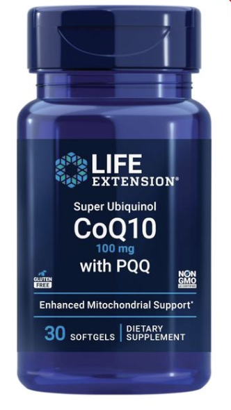 Life Extension Super Ubiquinol CoQ10 with PQQ – 100 mg – 30 Softgels