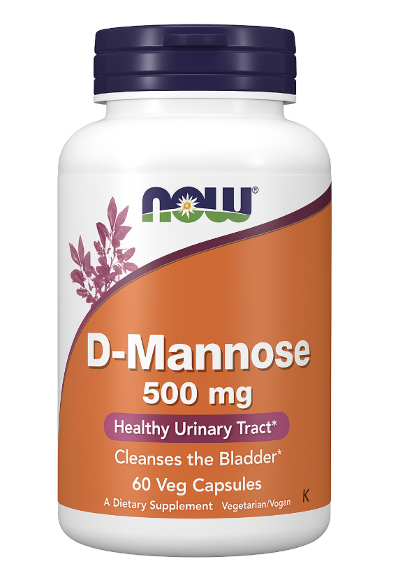 Now Foods D-Mannose 500 mg – Urinary Support - Veg Capsules