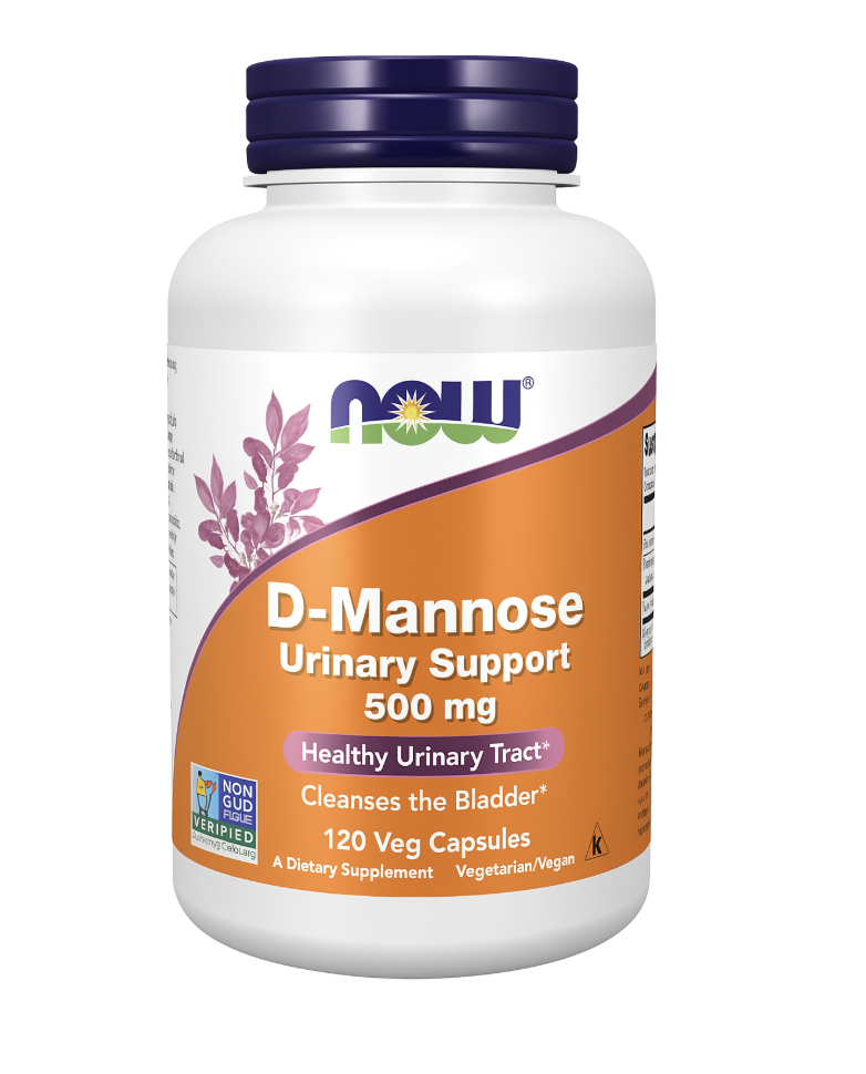 Now Foods D-Mannose 500 mg – Urinary Support - Veg Capsules