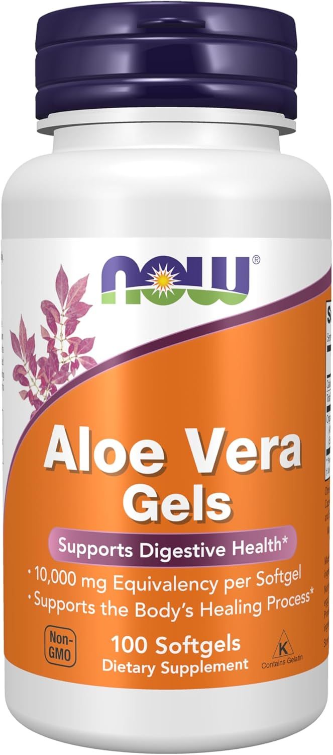 Now Foods Aloe Vera Gels – 100 Softgels