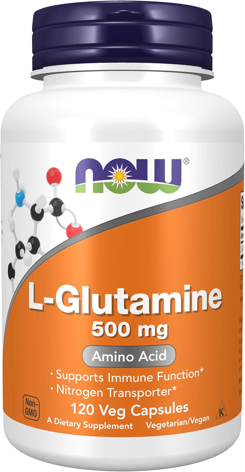 Now Foods L-Glutamine 500 mg – 120 VegCaps