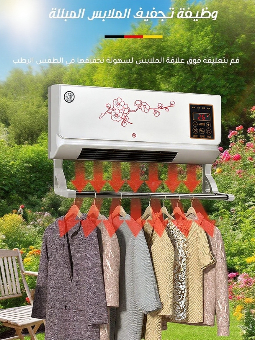 مكيف معلق مع حار وبارد