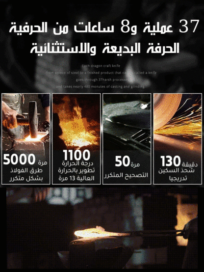 مجموعة السكاكين الحادة الألمانية المصنوعة يدويا من 3 قطع