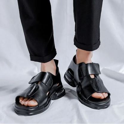 صندل رجالي موضة جديدة لصيف  صندل رجالي بنعل سميك يتناسب مع جميع الأزياء صندل شاطئي