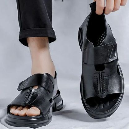 صندل رجالي موضة جديدة لصيف  صندل رجالي بنعل سميك يتناسب مع جميع الأزياء صندل شاطئي