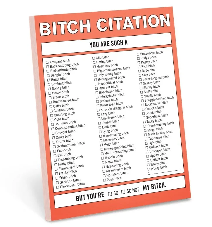 WTF Notes Nifty Note Checklist Memo Pad