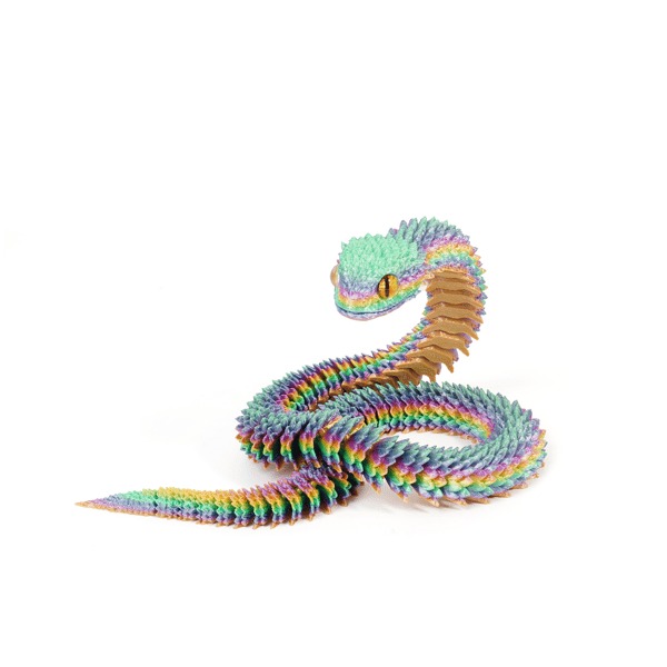 🐍3D Printed Multi-Joint Movable Snake Toy