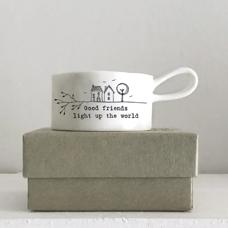 🔥 50% Off🔥 🕯️Handled Tea Light Holder - Good Friends Light Up The World✨