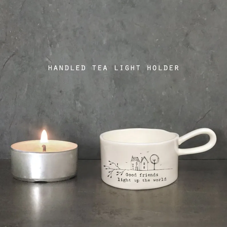 🔥 50% Off🔥 🕯️Handled Tea Light Holder - Good Friends Light Up The World✨