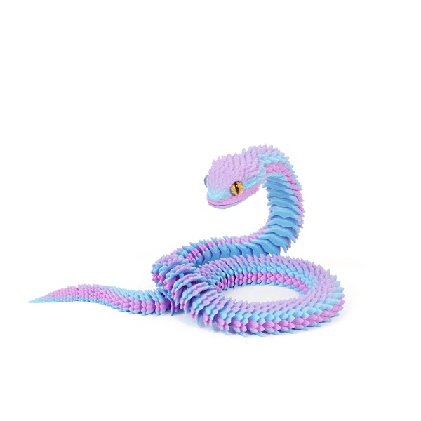 🐍3D Printed Multi-Joint Movable Snake Toy