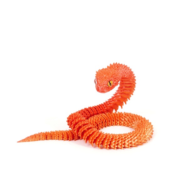 🐍3D Printed Multi-Joint Movable Snake Toy