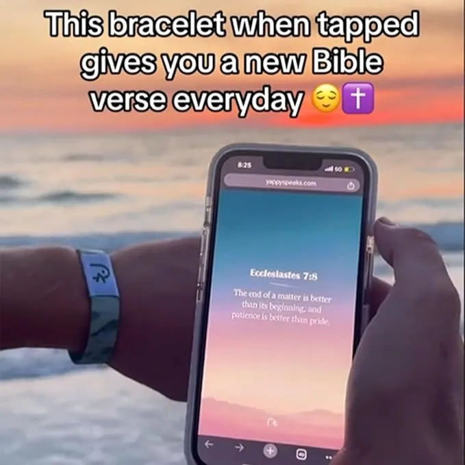 ✝️Daily Bible Verse Bracelet Daily Sheepy Bible Verse Christian Bracelet -Trust God🕯️