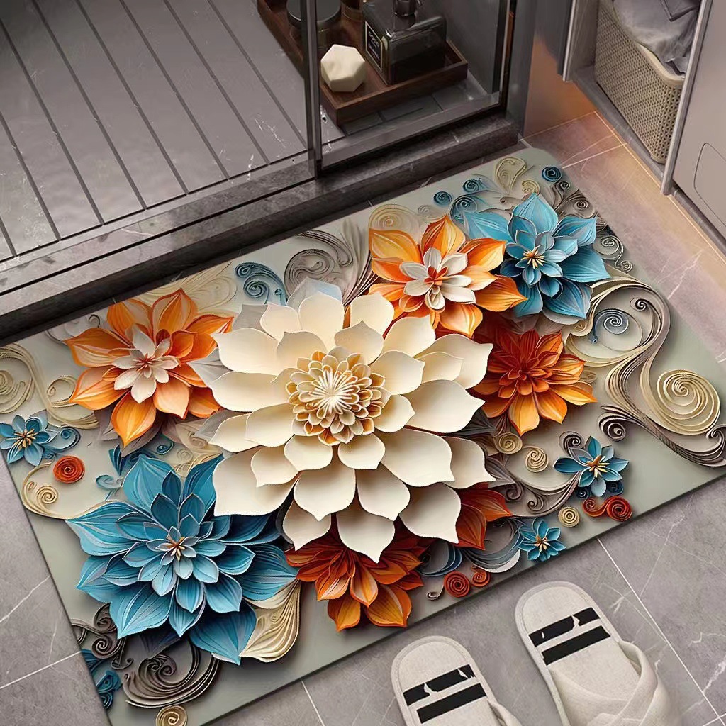 💥New Year's Sale 60% OFF💥3D Oil Painting Diatom Mud Water-Absorbing Anti-Slip Floor Mat