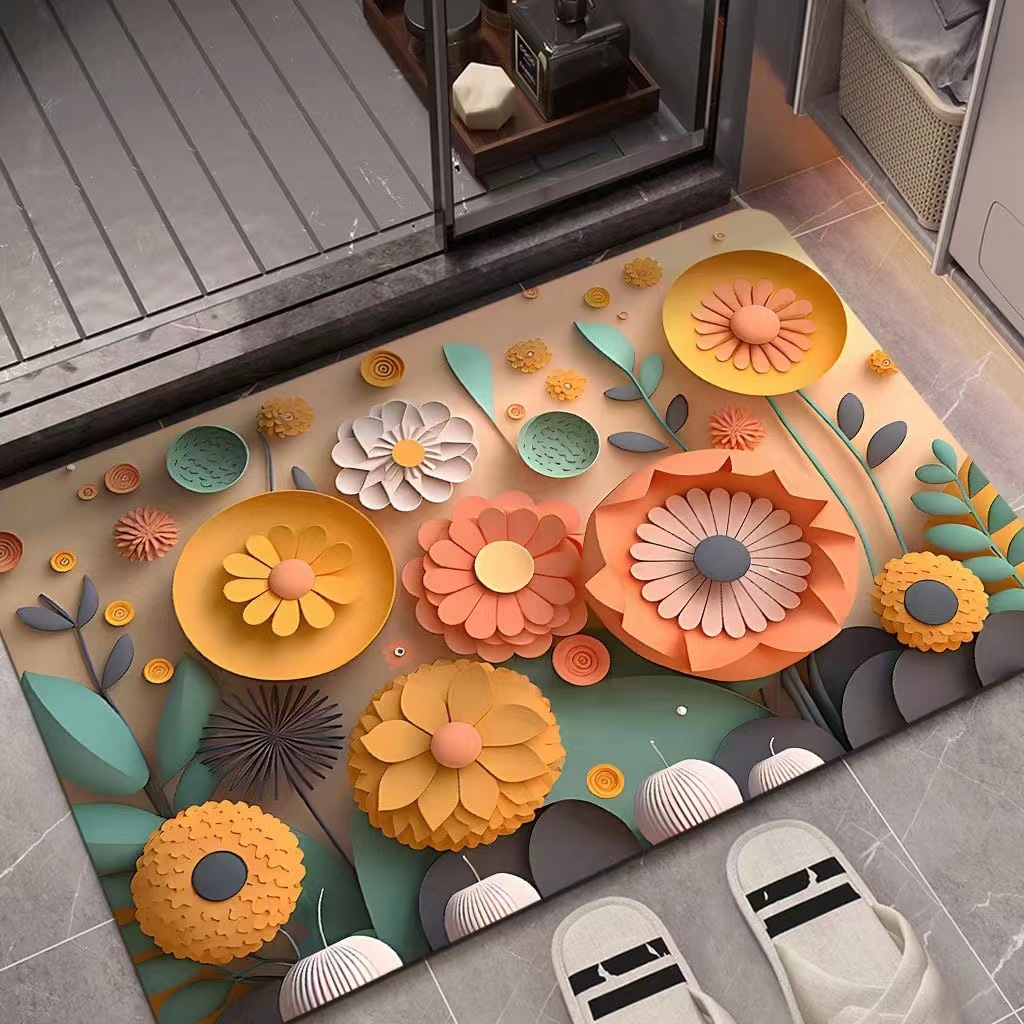 💥New Year's Sale 60% OFF💥3D Oil Painting Diatom Mud Water-Absorbing Anti-Slip Floor Mat