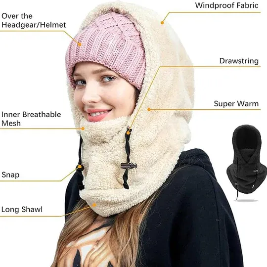 ❄️Sherpa Hood Ski Mask