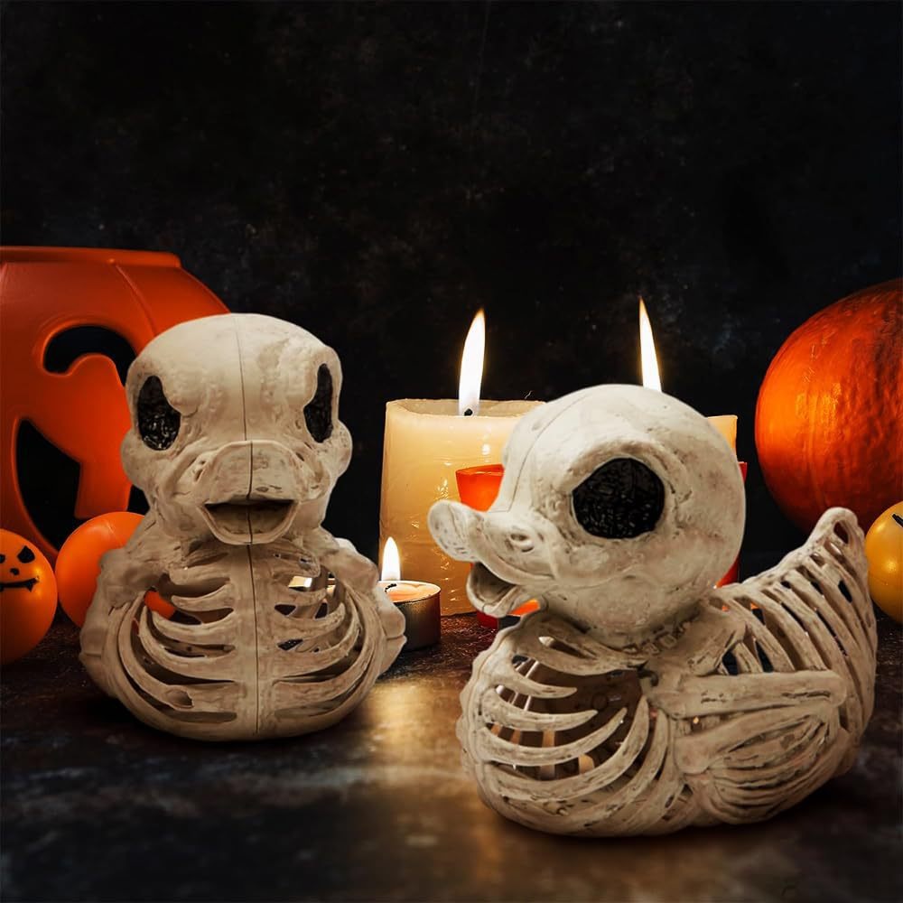 🔥Hot Sale 50% Off🔥🎃Halloween Skeleton Duck Decorative Ornaments🦆