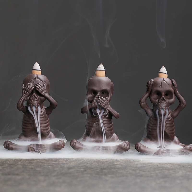 🔥Hot Sale 50% Off🔥🧘‍Three Wisdom Backflow Incense Burner
