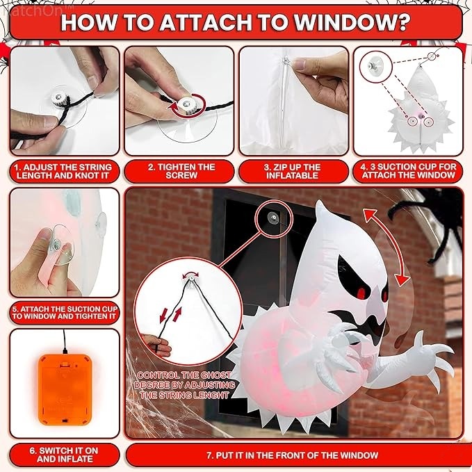 🔥Hot Sale 50% Off🔥👻Halloween Scary Inflatable Ghost😱