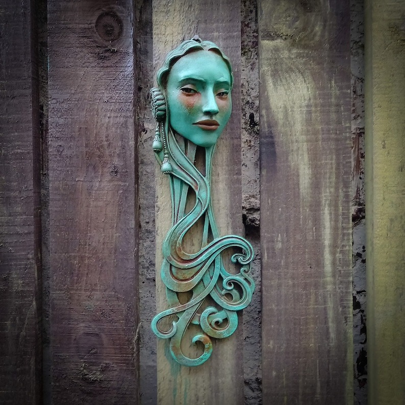 Handcrafted Faux Copper Green Trim