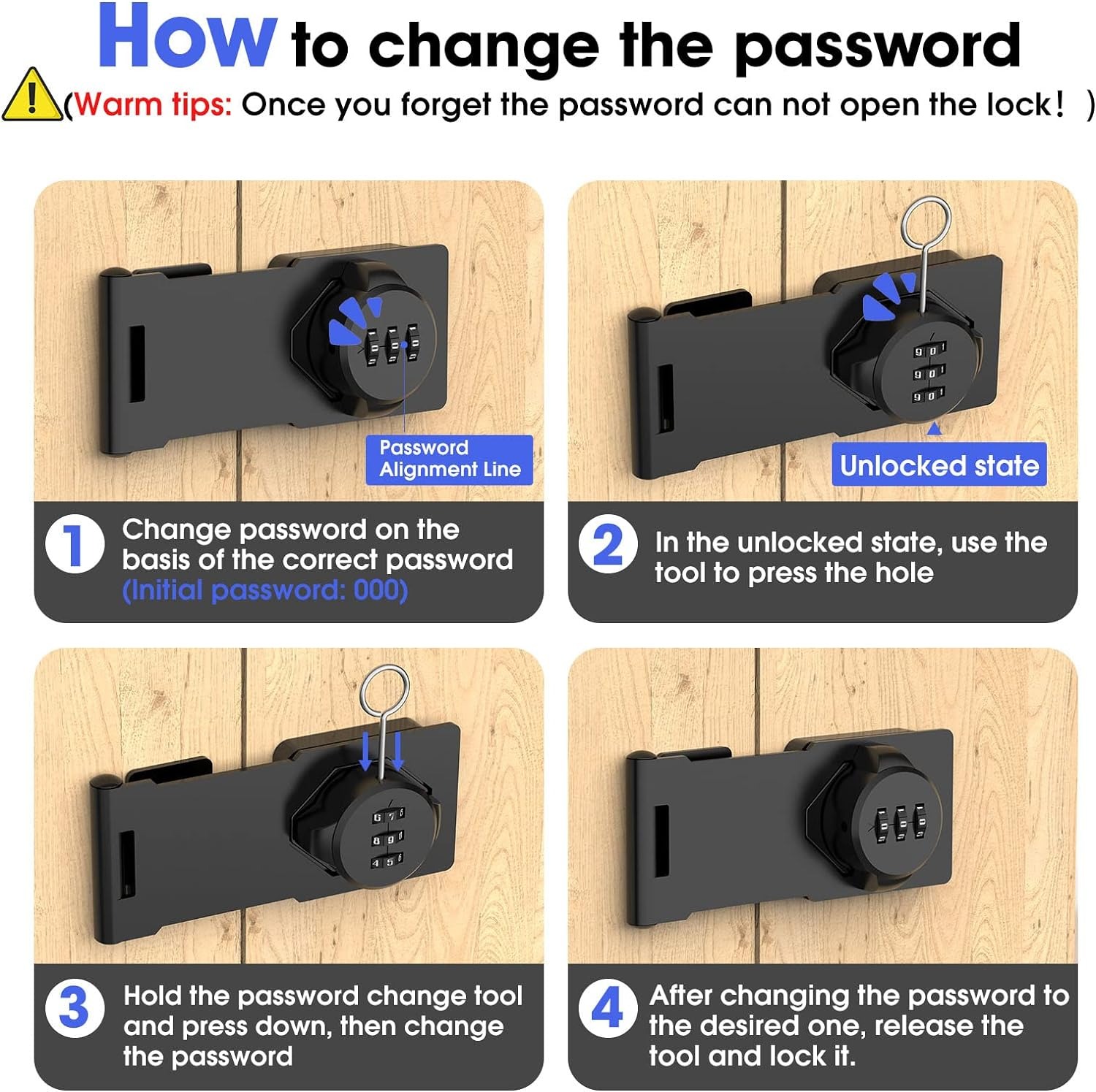 🔥 Hot Sale 50% Off🔥Anti-theft Cabinet Password Locks 🔒 🗄️