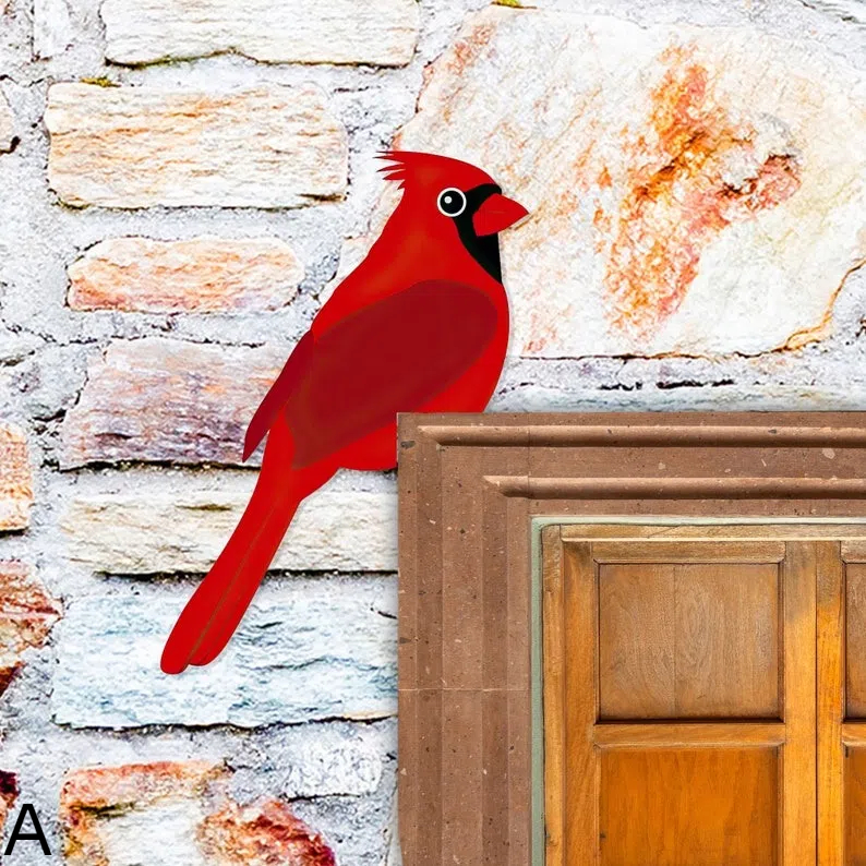 🐦Cardinal Wooden Door Corner