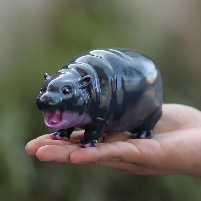 🔥 Hot Sale 50% Off🔥 Moo Deng Baby Pygmy Hippo Collectible