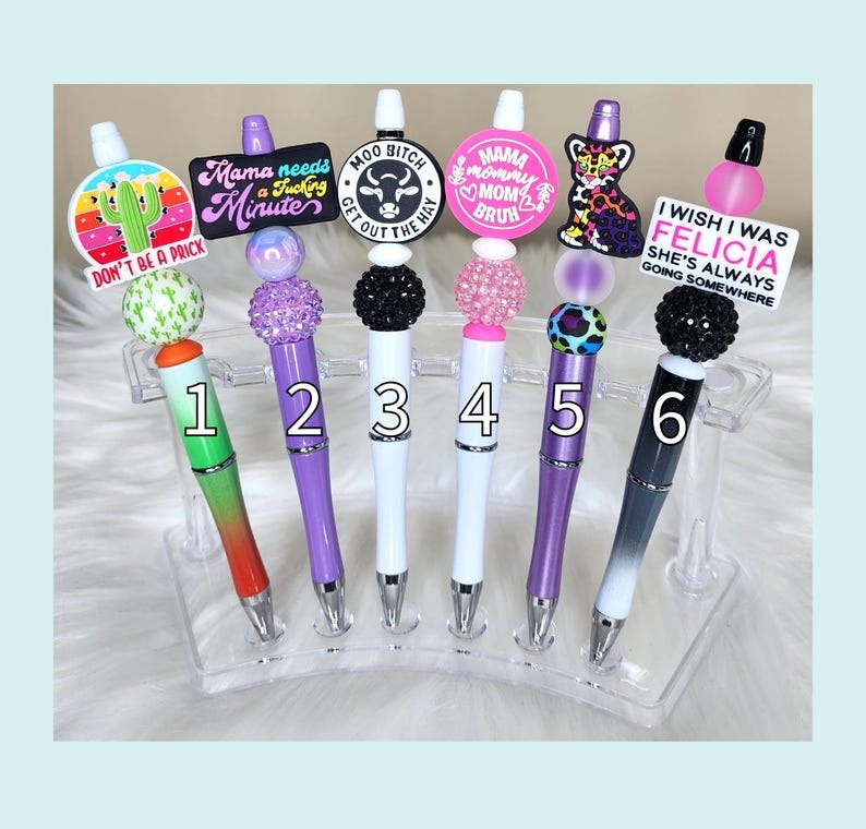 🔥Hot Sale 50% Off🔥Custom Design Adult Humor Beaded Pens🖊️