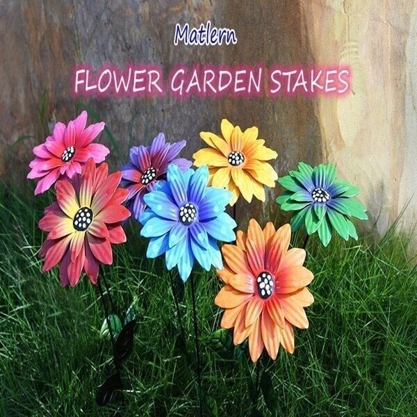 🔥HOT SALE🔥🍀Metal Flowers Garden Stakes🍀49% OFF