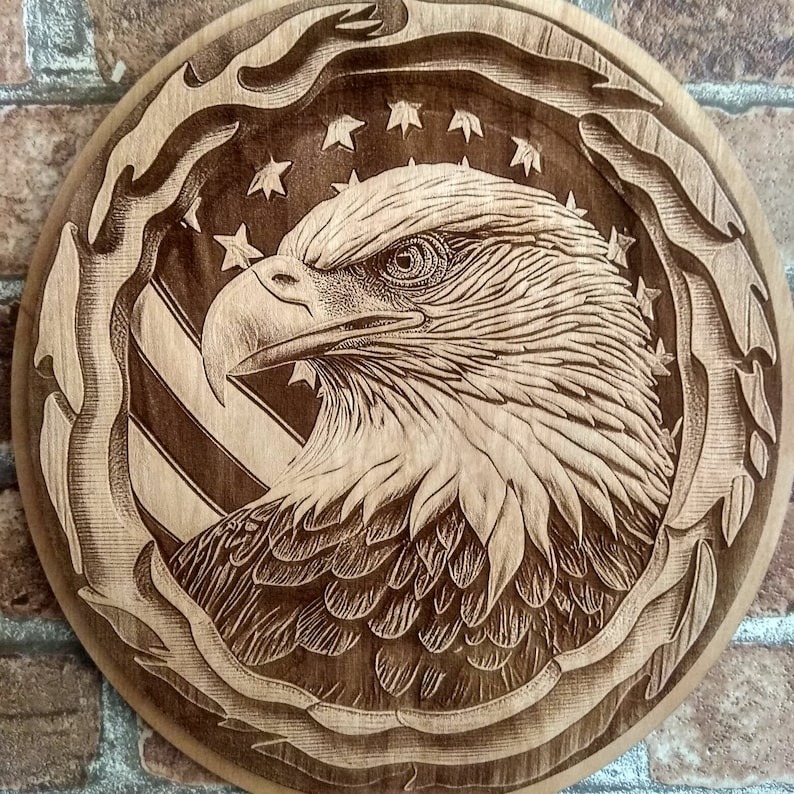 🔥50% Off & Free Shipping🔥👁‍🗨3D Stereoscopic Illusion Wood Laser Engraving Art🎨