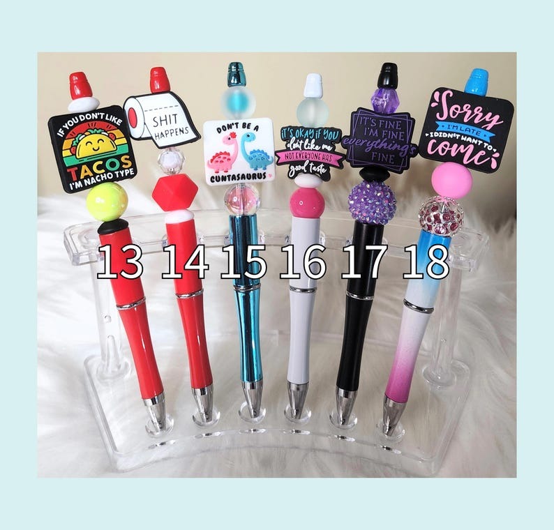 🔥Hot Sale 50% Off🔥Custom Design Adult Humor Beaded Pens🖊️