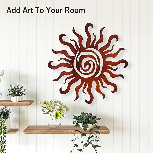 🔥Hot Sale 50% Off🔥🌞Funny Sun Metal Wall Decoration