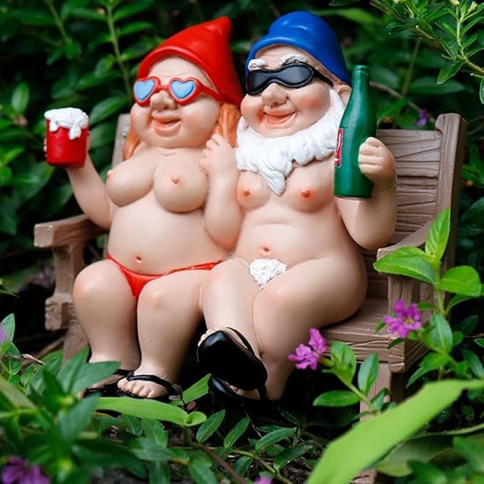 ✨Hot Sale 50% Off✨Naughty Garden Gnome Funny Statue