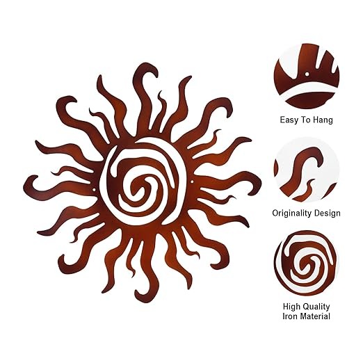 🔥Hot Sale 50% Off🔥🌞Funny Sun Metal Wall Decoration