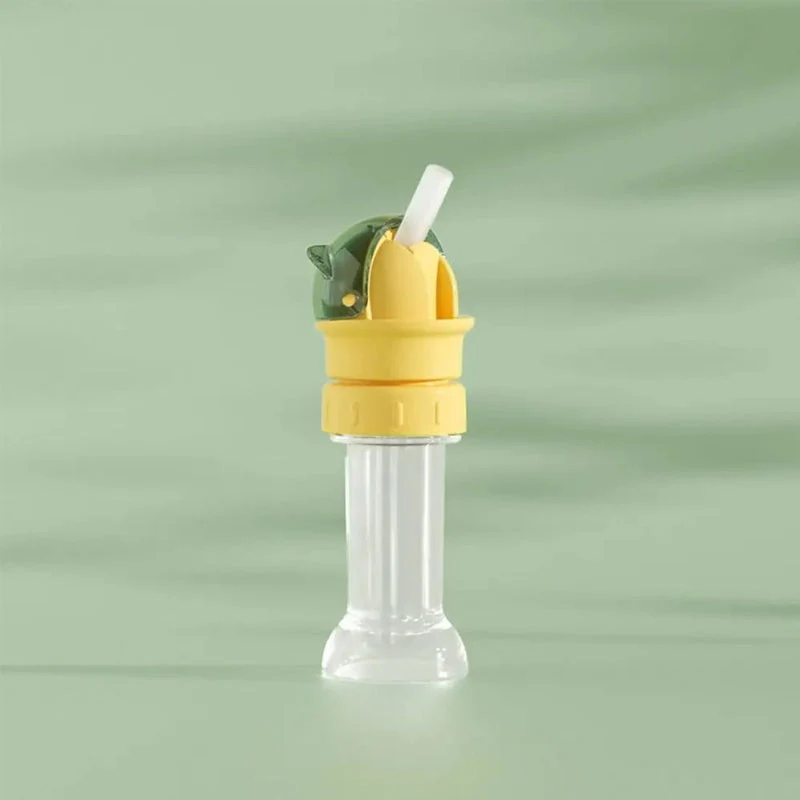Reusable Children Beverage Water Bottle Straw Lid