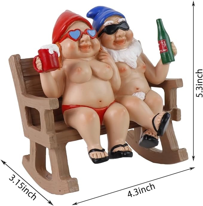 ✨Hot Sale 50% Off✨Naughty Garden Gnome Funny Statue
