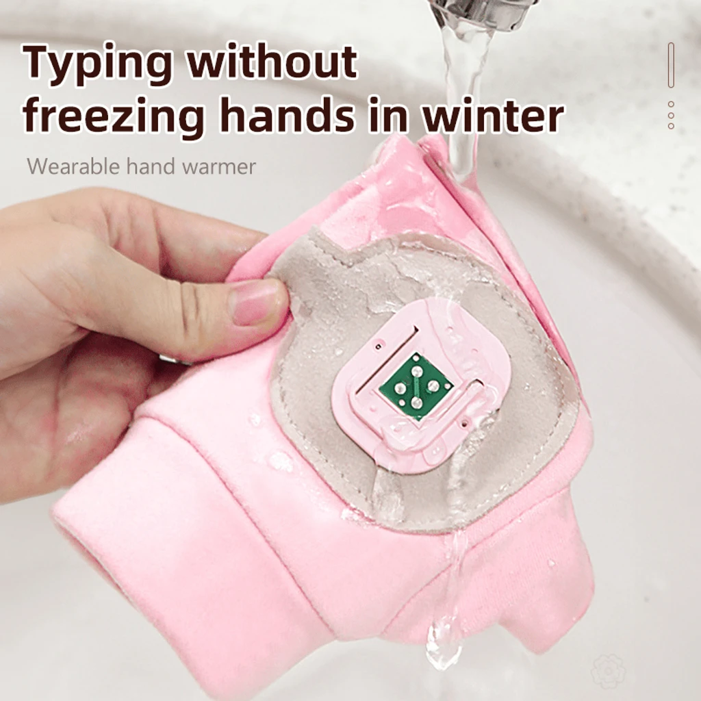 Smart Thermostatic Heated Fingerless Gloves