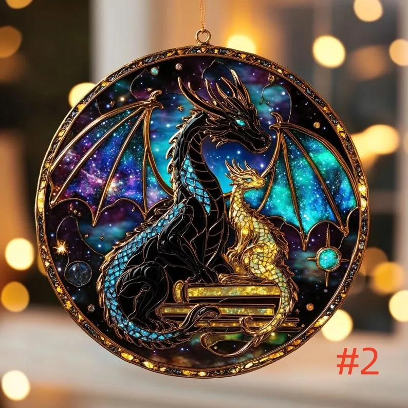 Acrylic Wing Dragon Suncatcher Ornament