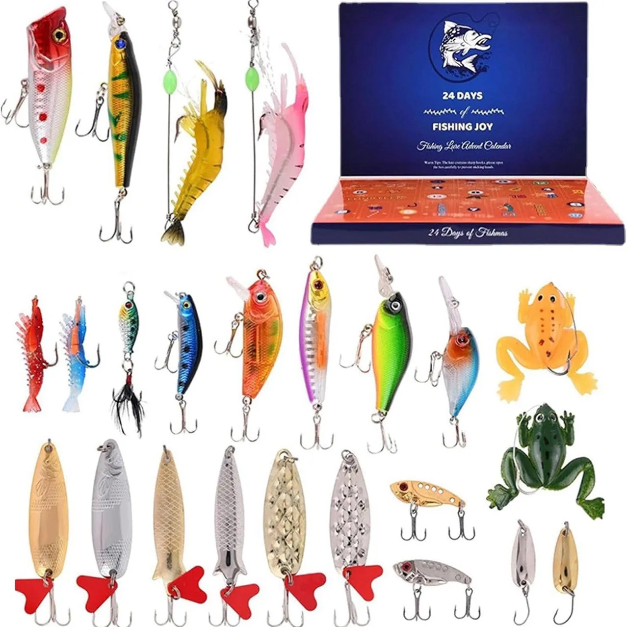 24 Days Christmas Countdown Fish Tackle Set🎣