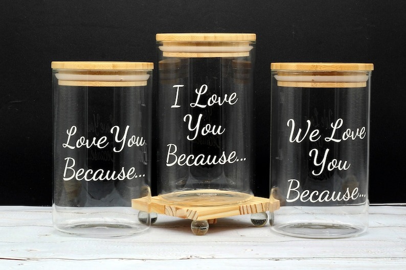 🔥Hor Sale 50% Off🔥Because Love You 💖 - Notebook Bottle Jar 🍾 